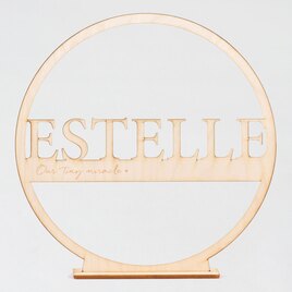 houten naamcirkel met tekst gelaserd TA14810-2100001-15 2