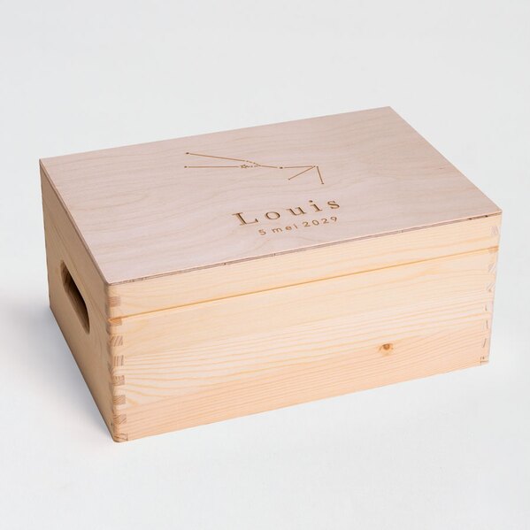 houten memorybox met sterrenbeeld met klapdeksel TA14822-2300001-15 1