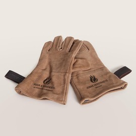 lederen bbq handschoenen met vlammetjes TA14840-2500002-15 1