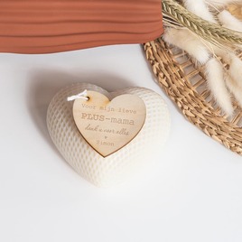 soft white hart kaarsje met hartvormig houten labeltje TA14971-2400003-15 2