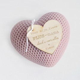 blush pink hart kaarsje met hartvormig houten label TA14971-2400004-15 1