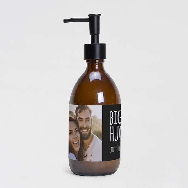 gevulde glazen zeeppomp 500ml met foto en tekst TA14989-2400005-15 1