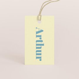 geboortelabel in butter yellow met naam TA1555-2600050-15 1