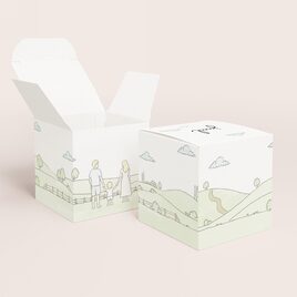 kubusdoosje met illustratie van gezin in veld TA1575-2600015-15 1