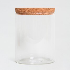 glazen pot met kurk deksel TA182-299-15 1