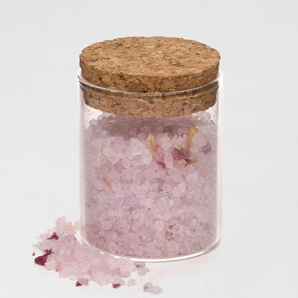 roze badzout in glazen potje TA282-200-15 1