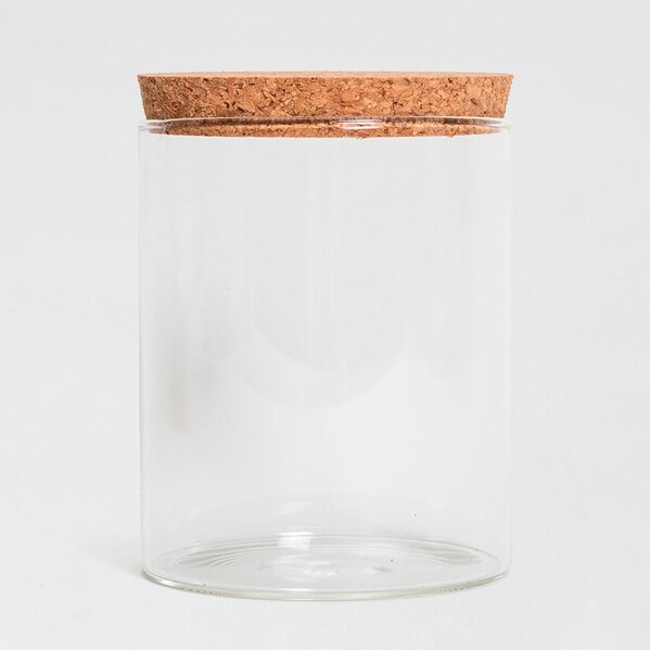 grote glazen pot met kurk deksel TA282-299-15 1