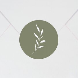 sluitzegel communie groen met takje TA471-159-15 1