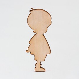 houten figuurtje silhouet jongetje TA551-001-15 1