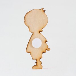 houten figuurtje silhouet jongetje TA551-001-15 2