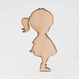 houten figuurtje silhouet meisje TA551-002-15 1