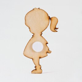 houten figuurtje silhouet meisje TA551-002-15 2