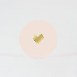 roze sluitzegel hartje in goudfolie 3 7 cm TA571-123-15 2