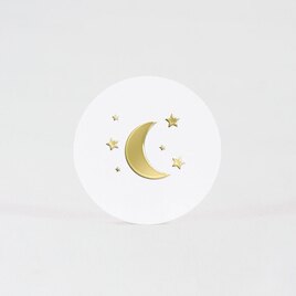 sluitzegel met goudfolie maan en sterren 3 7 cm TA571-124-15 2