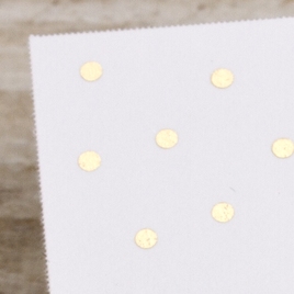 wit babyborrelkaartje met gouden confetti TA577-305-15 2
