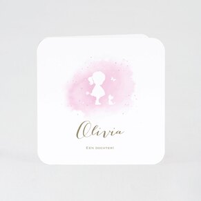 geboortekaartje-silhouet-meisje-in-roze-aquarel-buromac-589045-TA589-045-15-1