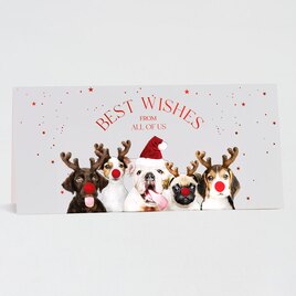 grappige kerstkaart voor bedrijven met hondjes TA842-014-15 1