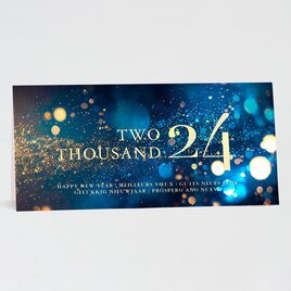 sprankelende nieuwjaarskaart zakelijk met goudfolie en jaartal TA843-036-15 1